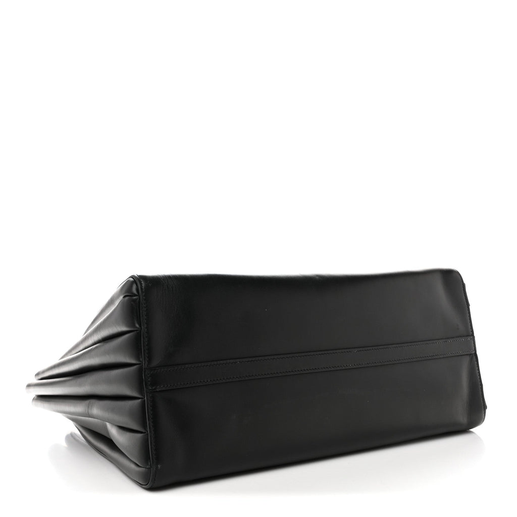 City Calfskin Bibliotheque XL Tote Black