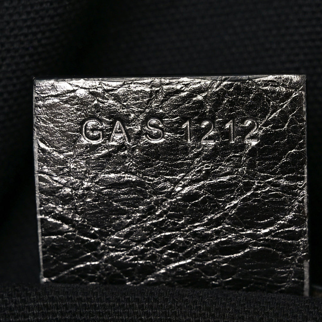 Metallic Calfskin Medium Voyou Bag Silver