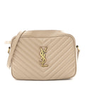 Calfskin Matelasse Monogram Lou Camera Bag Nude Powder
