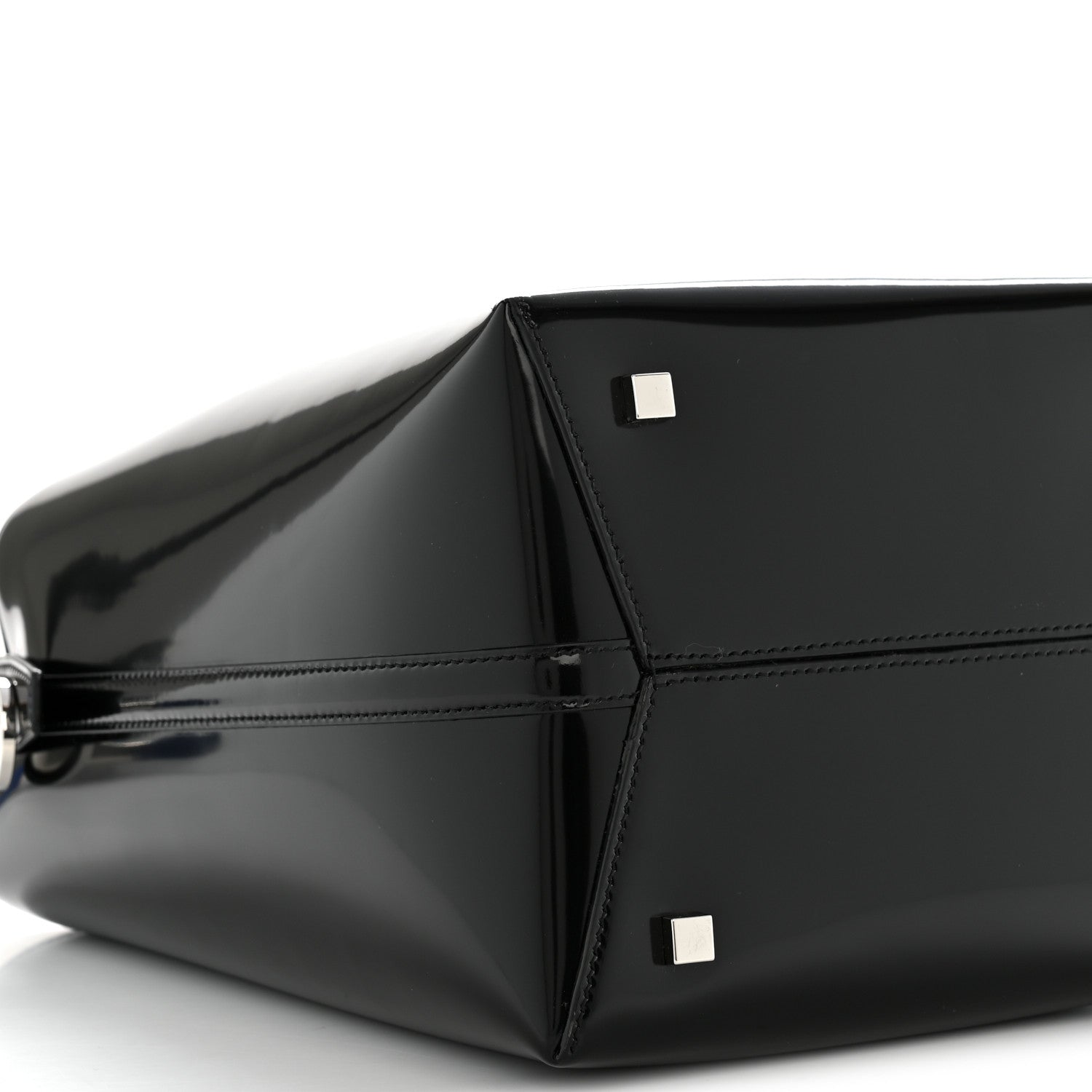 Patent Calfskin Le 37 Bucket Bag Black