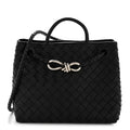 Nappa Intrecciato Small Andiamo Shoulder Bag Black
