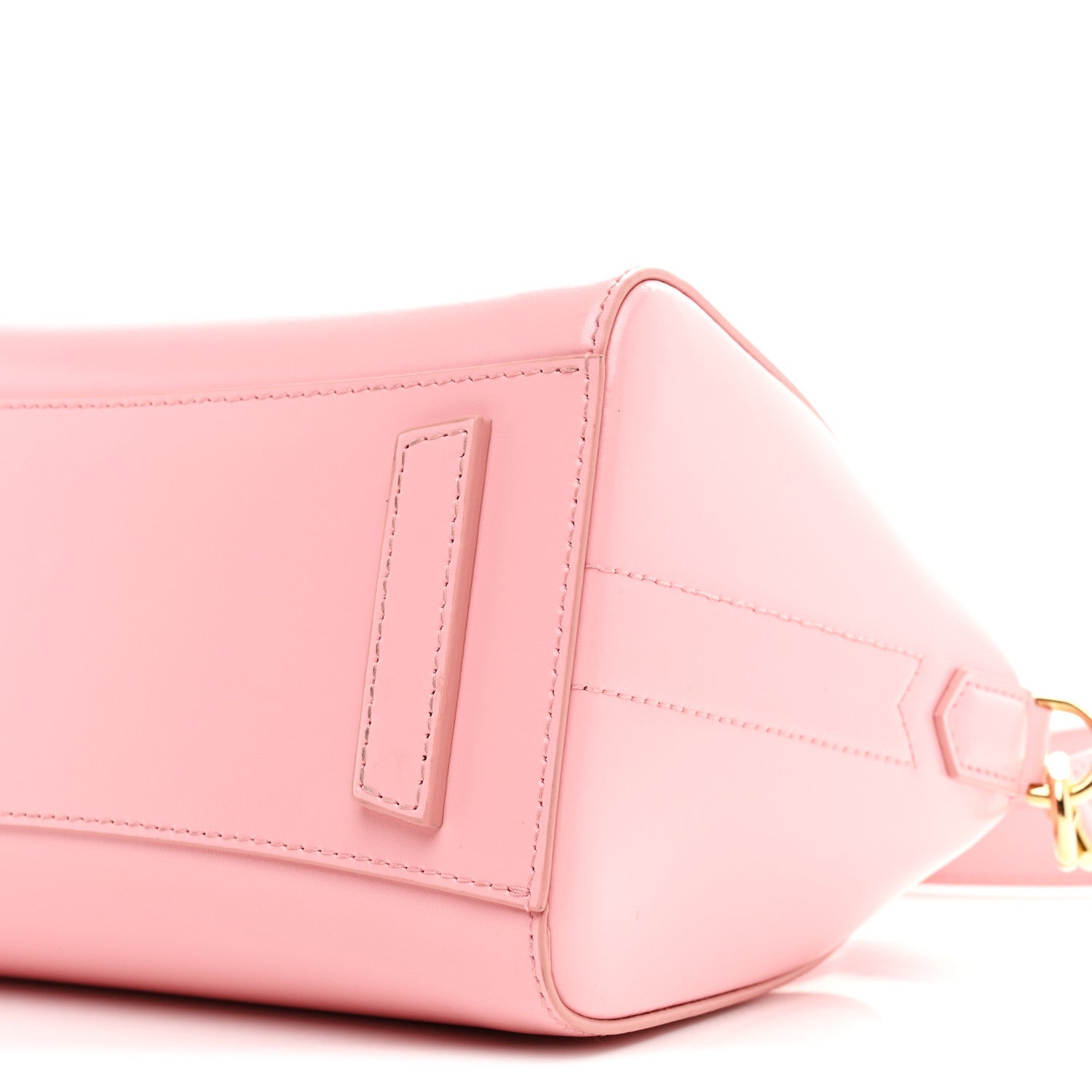 Shiny Lord Calfskin Mini Antigona Flamingo