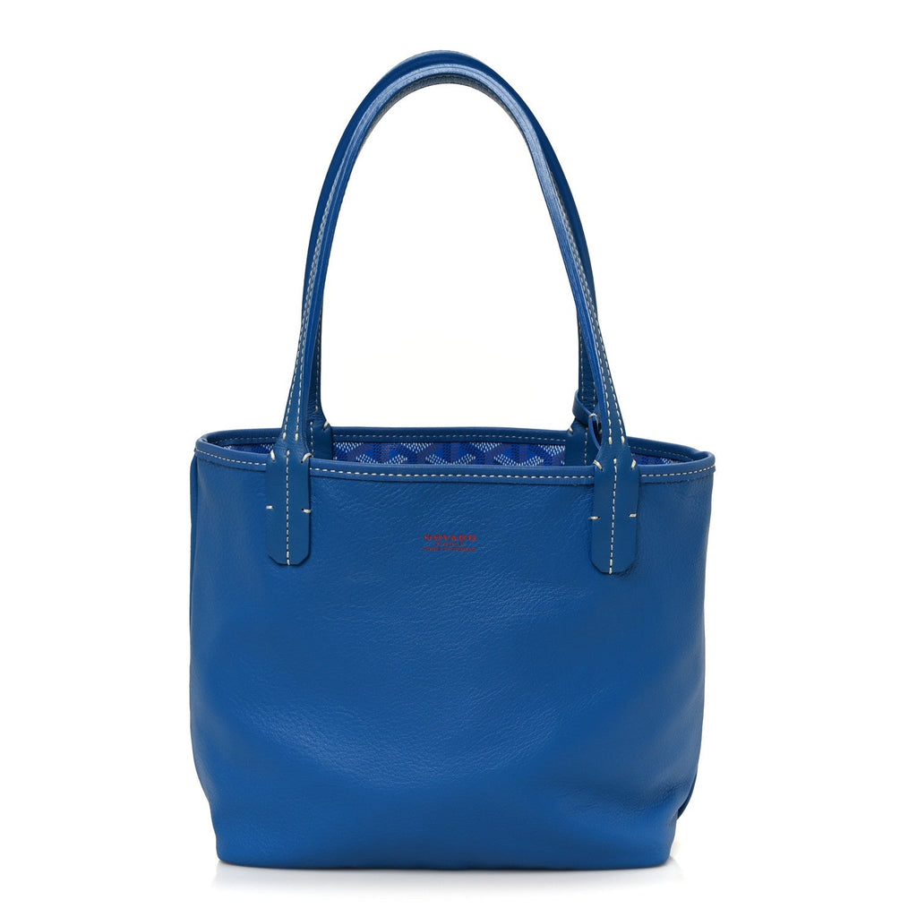 Goyardine Reversible Mini Anjou Sky Blue