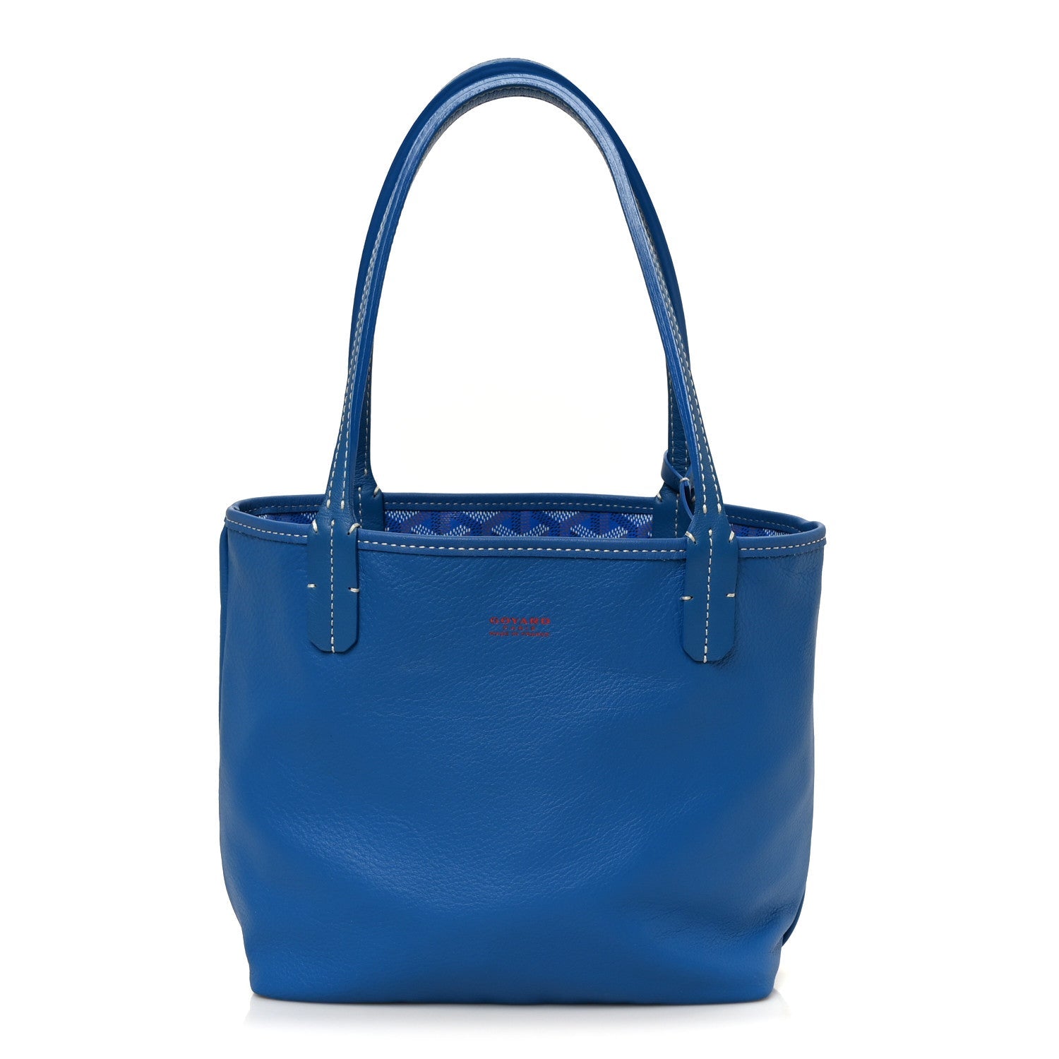 Goyardine Reversible Mini Anjou Sky Blue