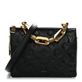 Lambskin Embossed Monogram Coussin BB Black