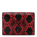 Ayers Monogram Toy Kate Strap Wallet Black Red