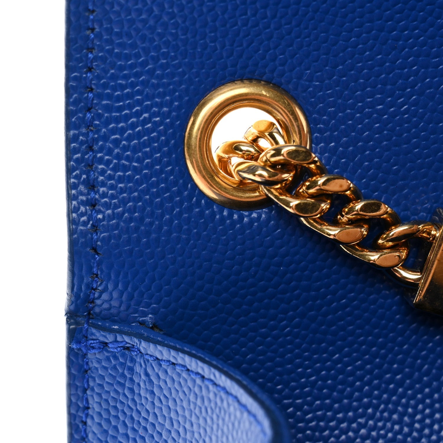 Grain De Poudre Small Classic Monogram Kate Satchel Royal Blue