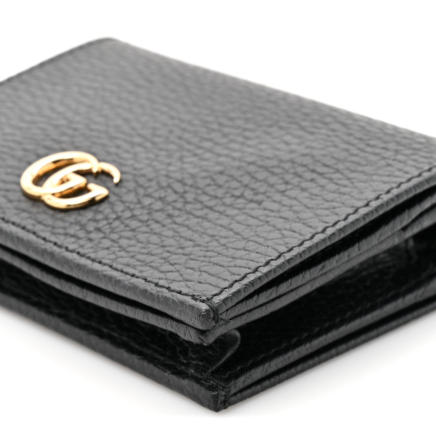 Pebbled Calfskin GG Marmont  Case Black