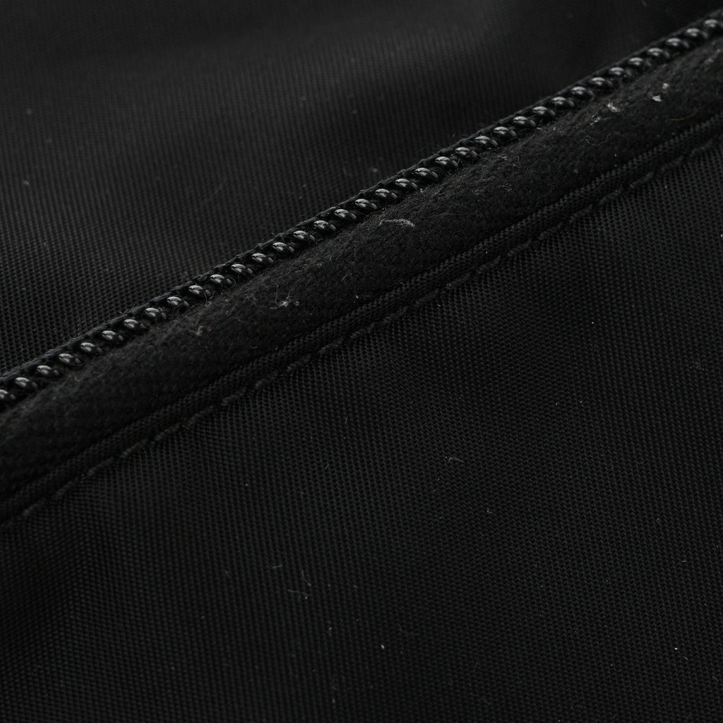 Tessuto Nylon Saffiano Flat Messenger Bag Black