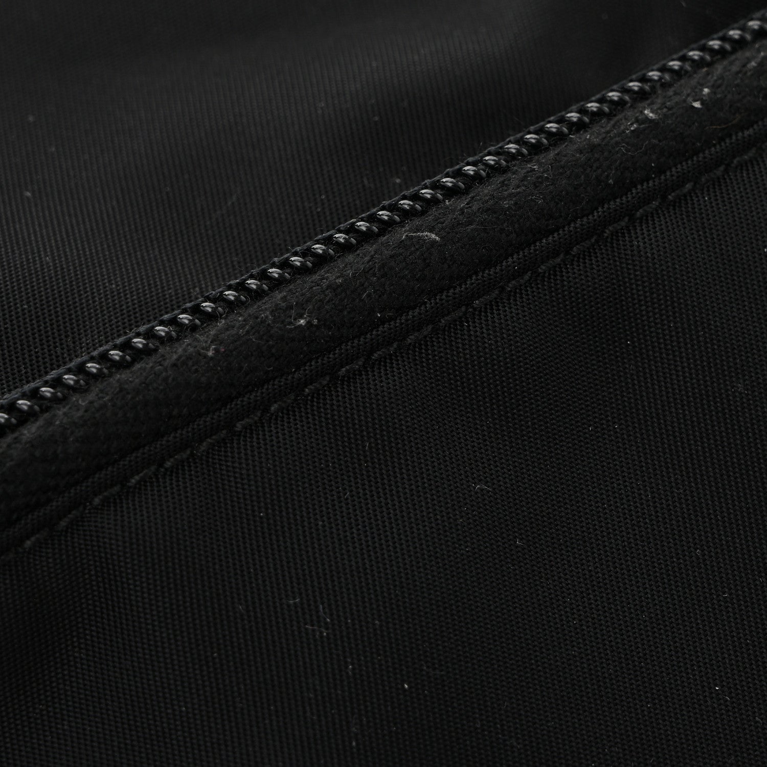 Tessuto Nylon Saffiano Flat Messenger Bag Black