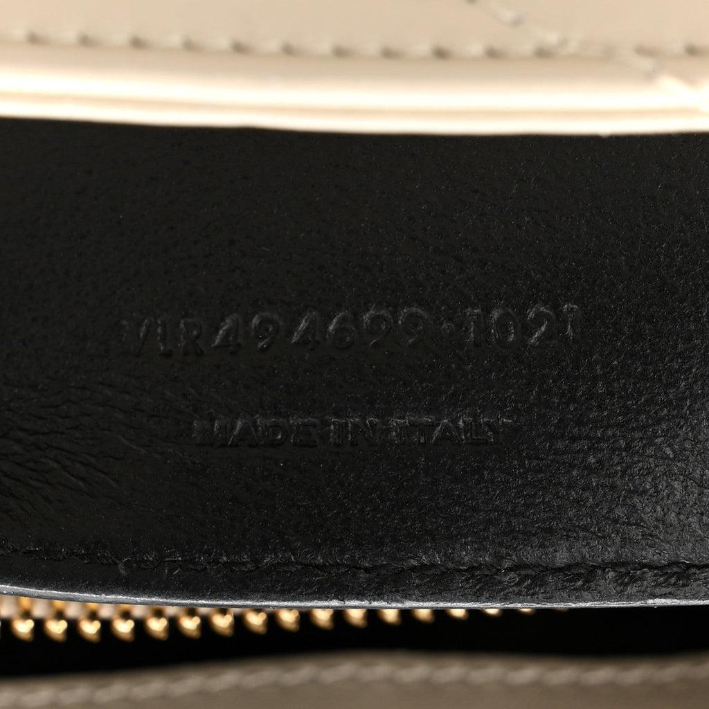 Calfskin Y Quilted Monogram Small Loulou Chain Satchel Crema Soft