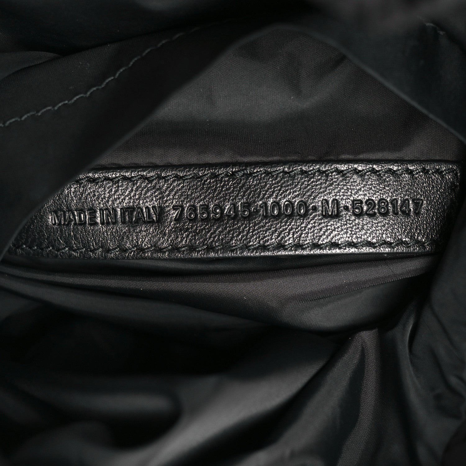 Nylon Medium Monaco Chain Shoulder Bag Black