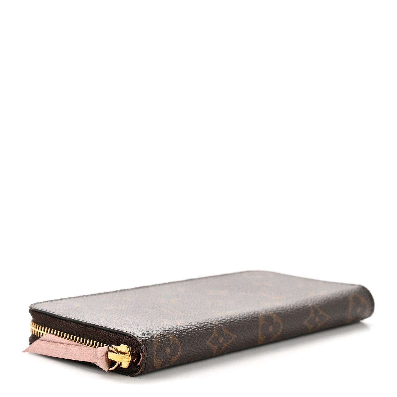 Monogram Clemence Wallet Rose Ballerine