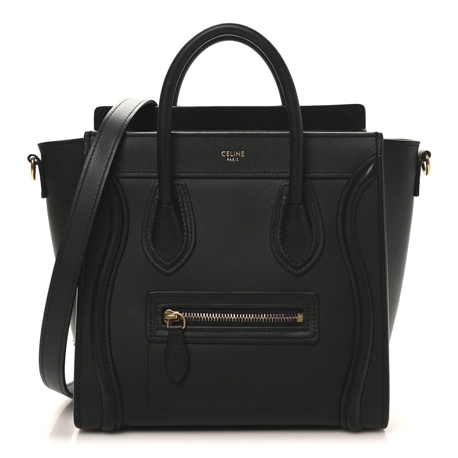 Smooth Calfskin Nano Luggage Black