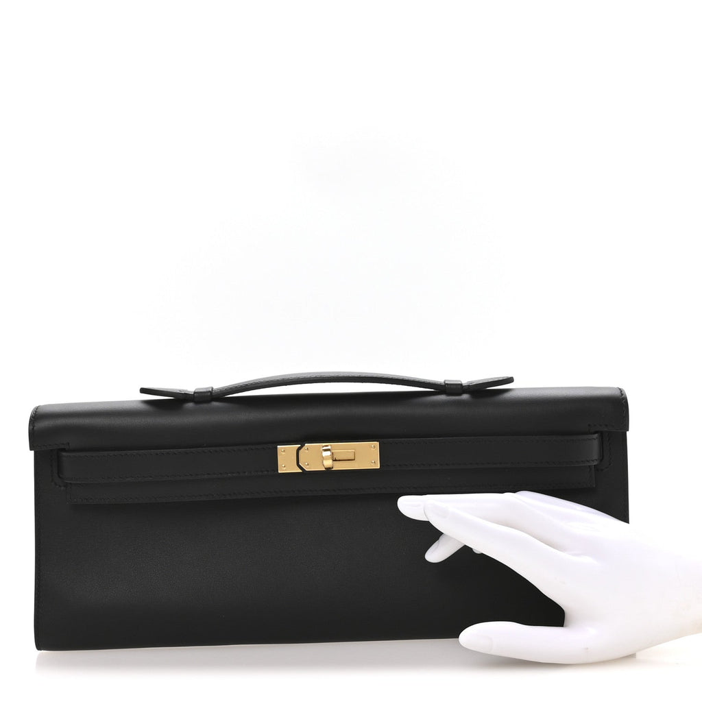 Swift Kelly Cut Clutch Pochette Black