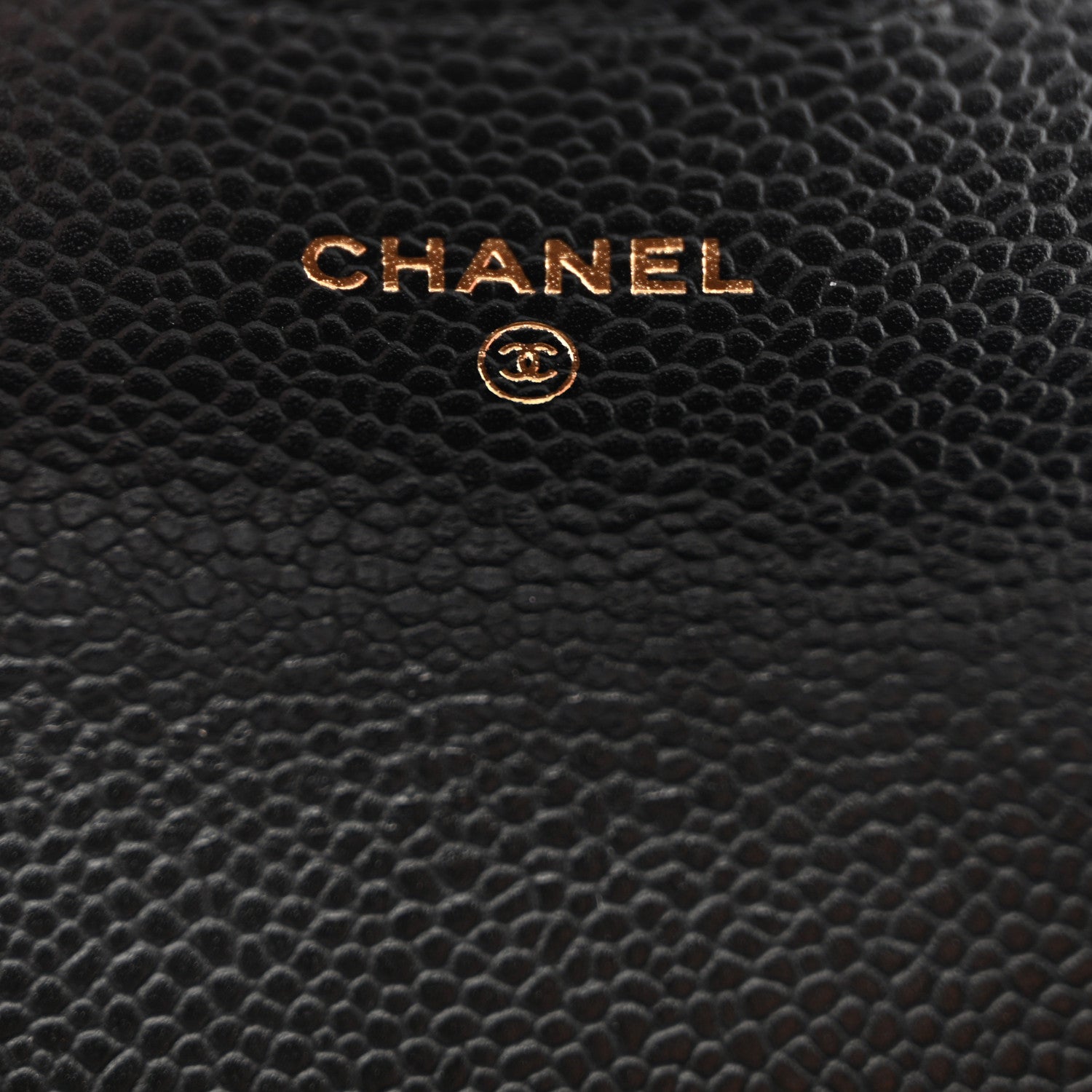 Caviar Quilted Flap  Holder Wallet Black