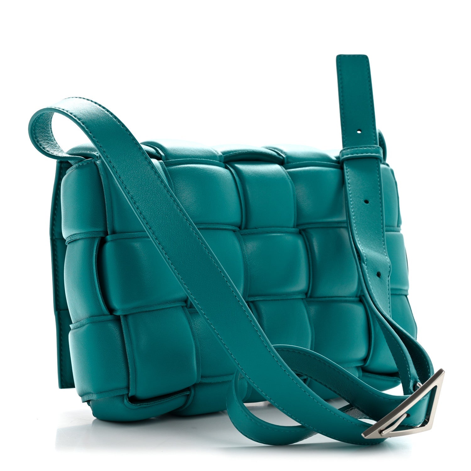 Nappa Maxi Intreccio Padded Cassette Crossbody Bag Blaster