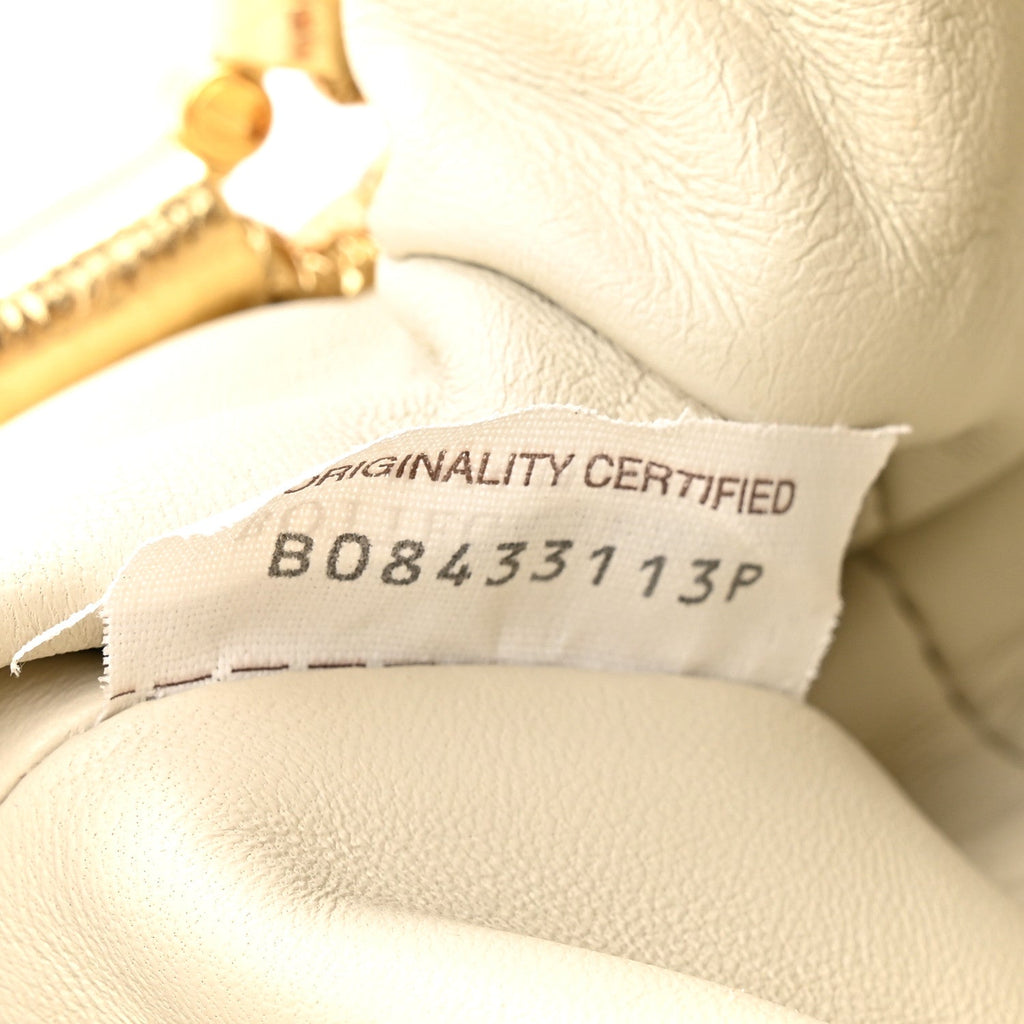 Metallic Crushed Calfskin The Mini Pouch Gold