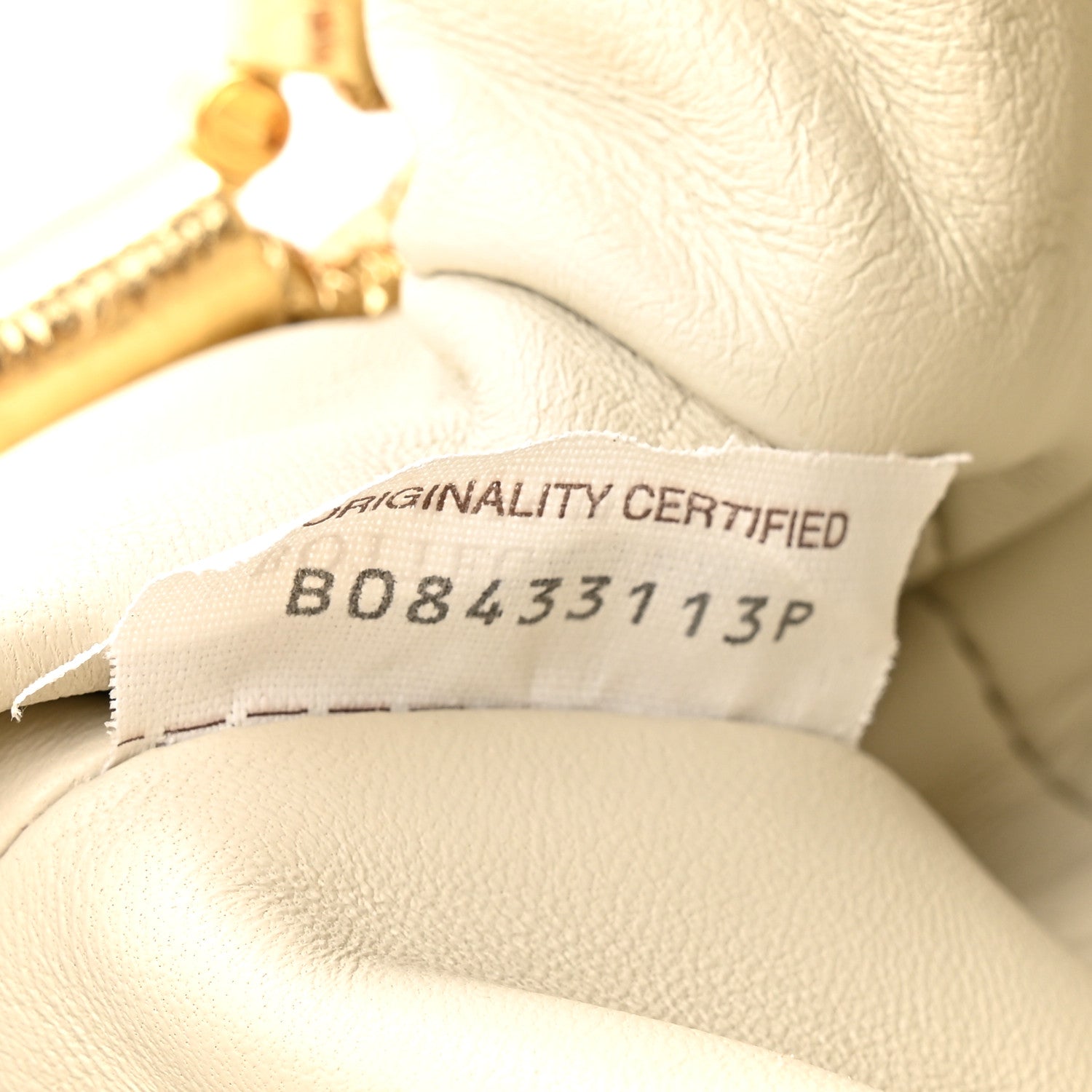 Metallic Crushed Calfskin The Mini Pouch Gold