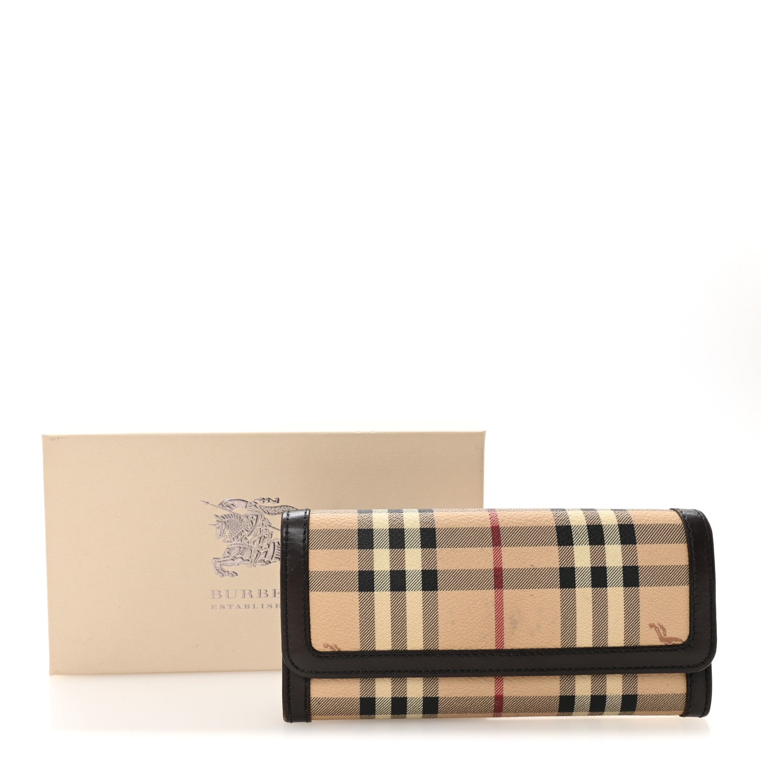 Haymarket Check Wallet Chocolate
