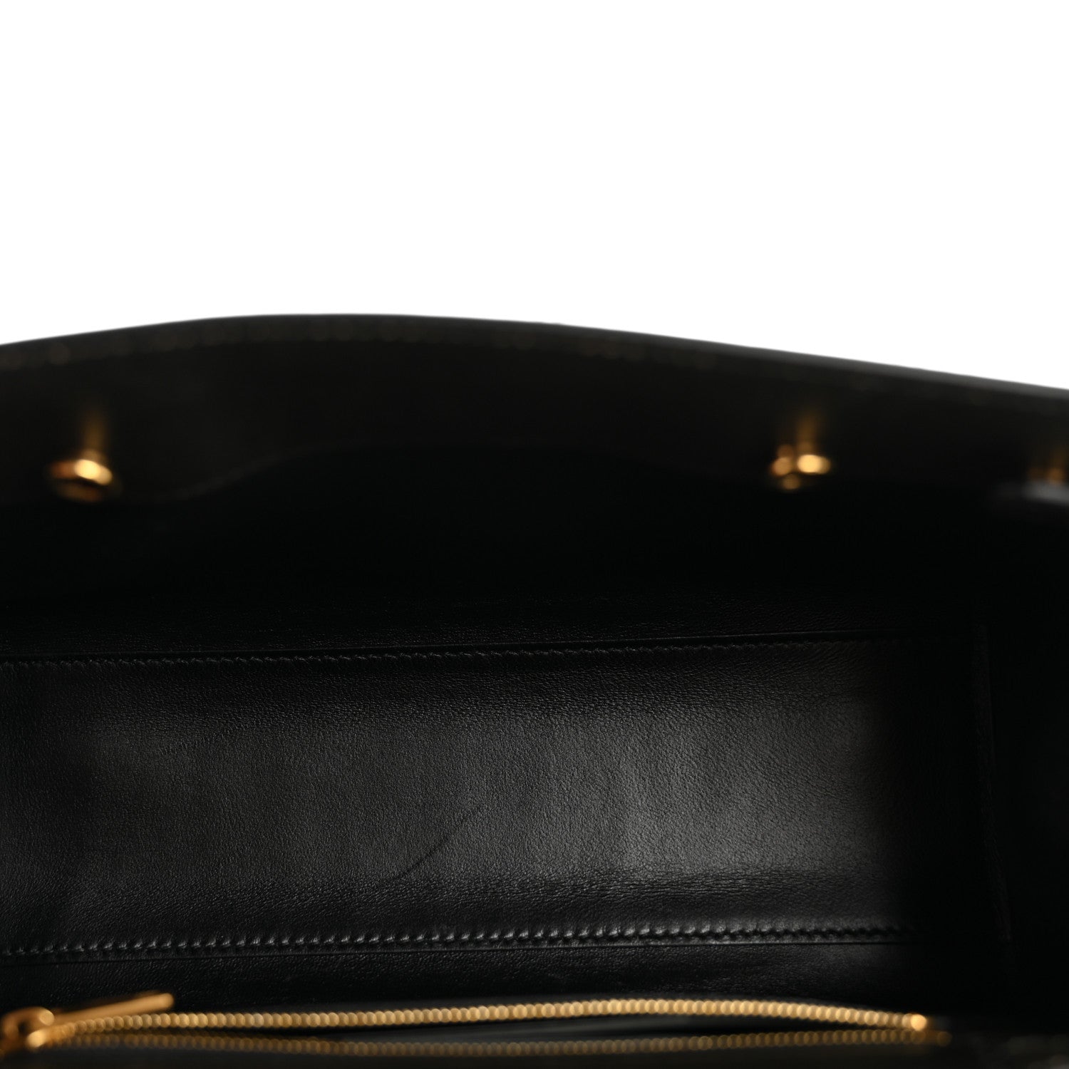 Calfskin Small Money Top Handle Handbag Brown