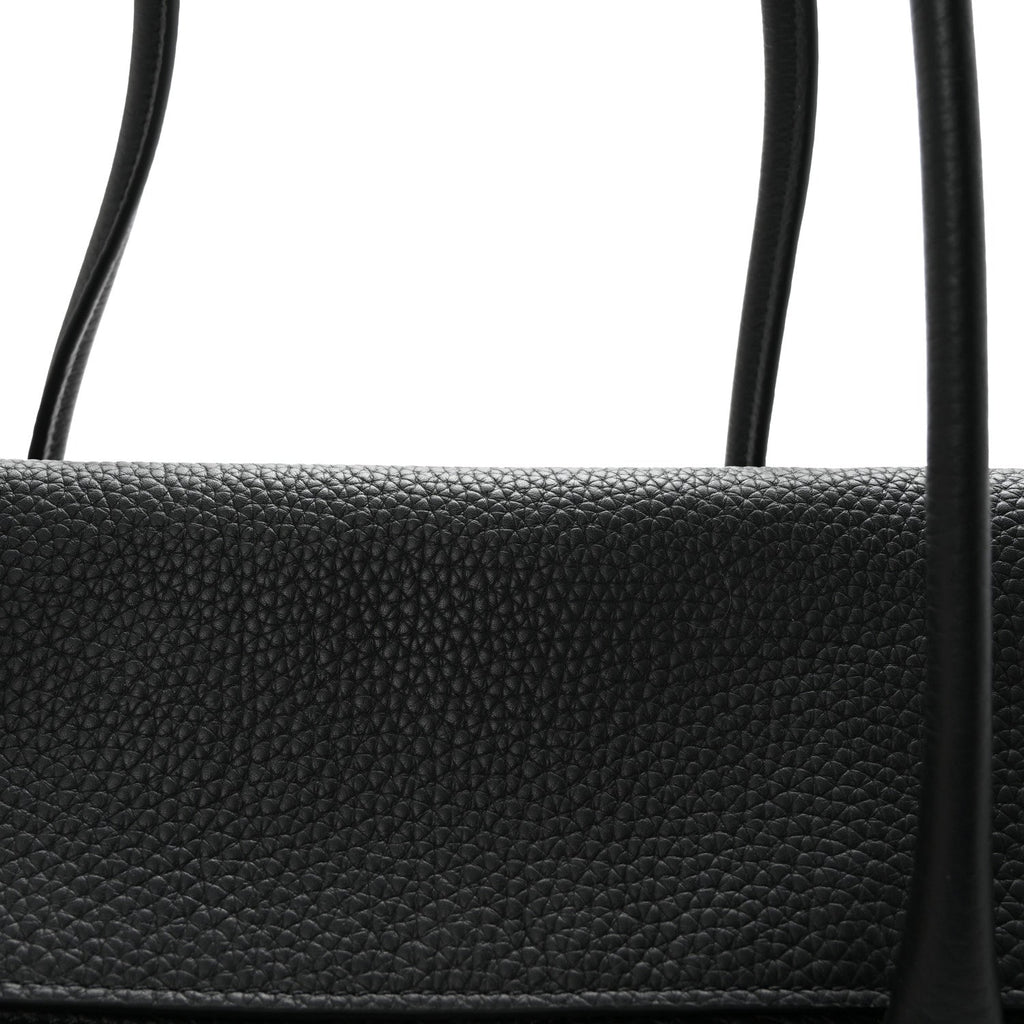 Heavy Grain Small Soft Bayswater Satchel Black