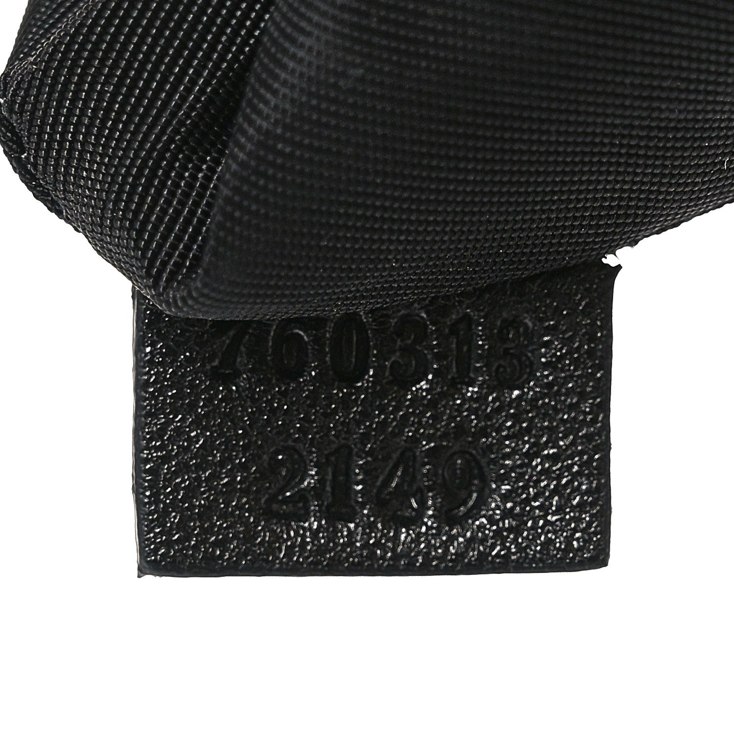 Sakai Be Green Calfskin Diagonal Stitched Mini Blondie Bucket Bag Black