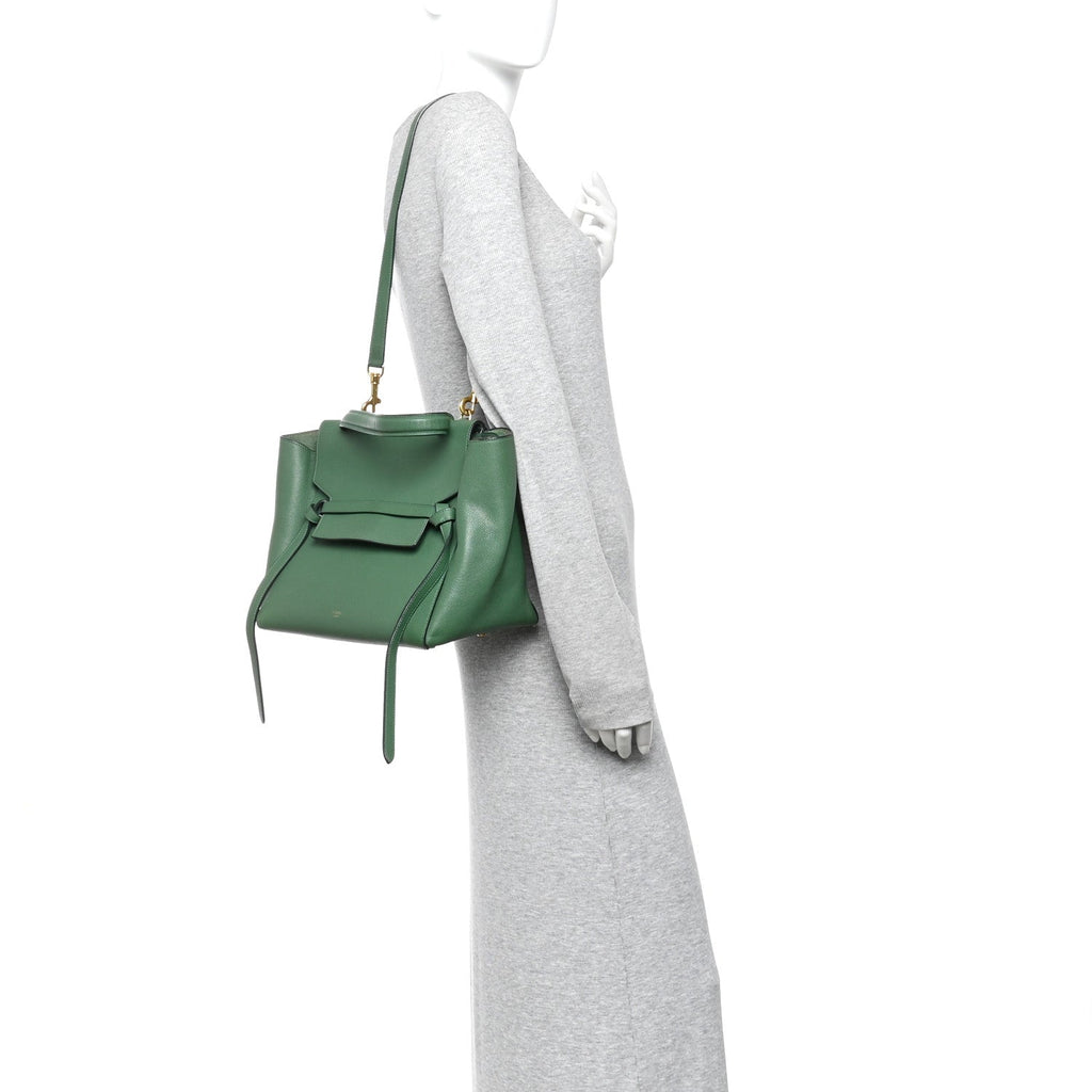 Grained Calfskin Mini Belt Bag Mint