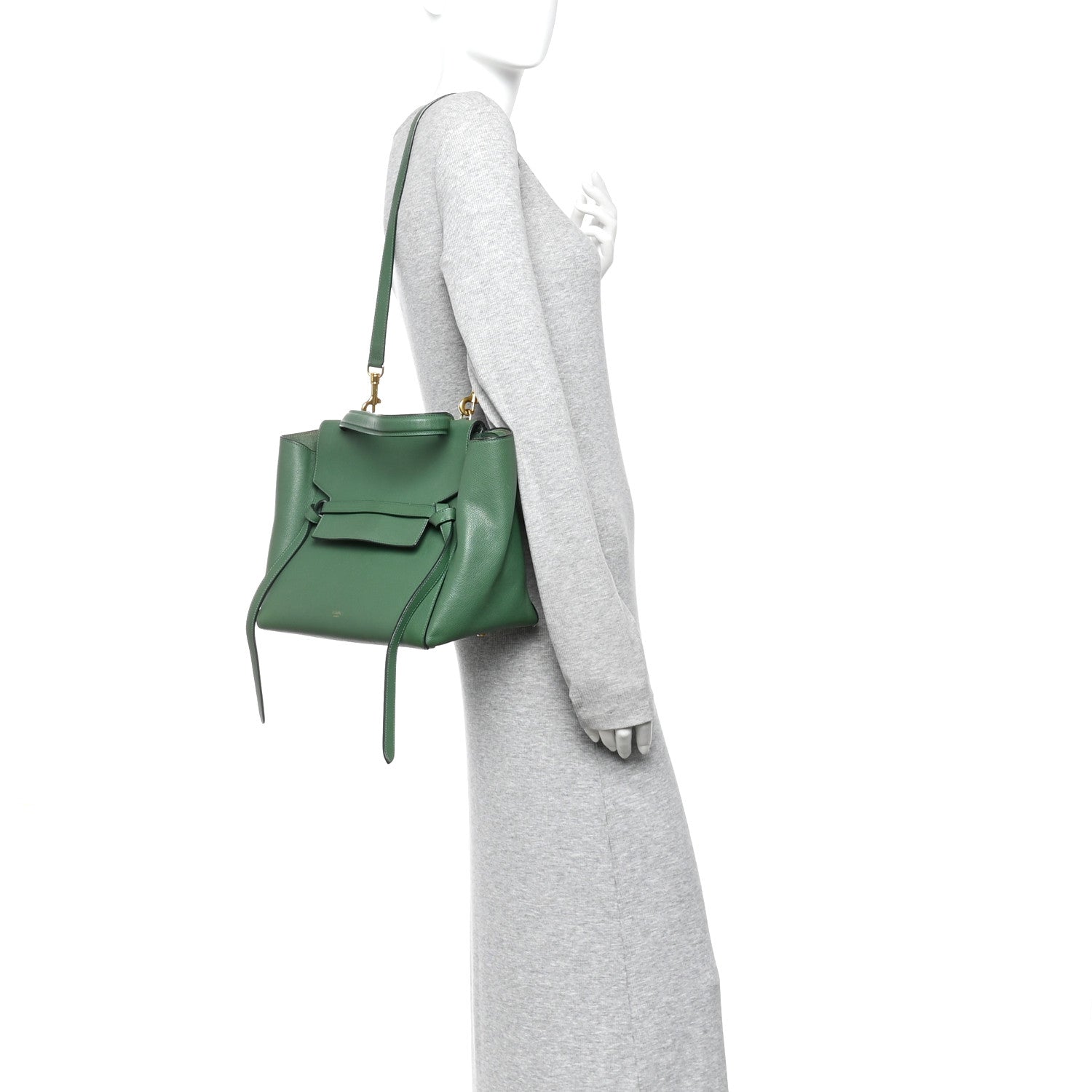 Grained Calfskin Mini Belt Bag Mint