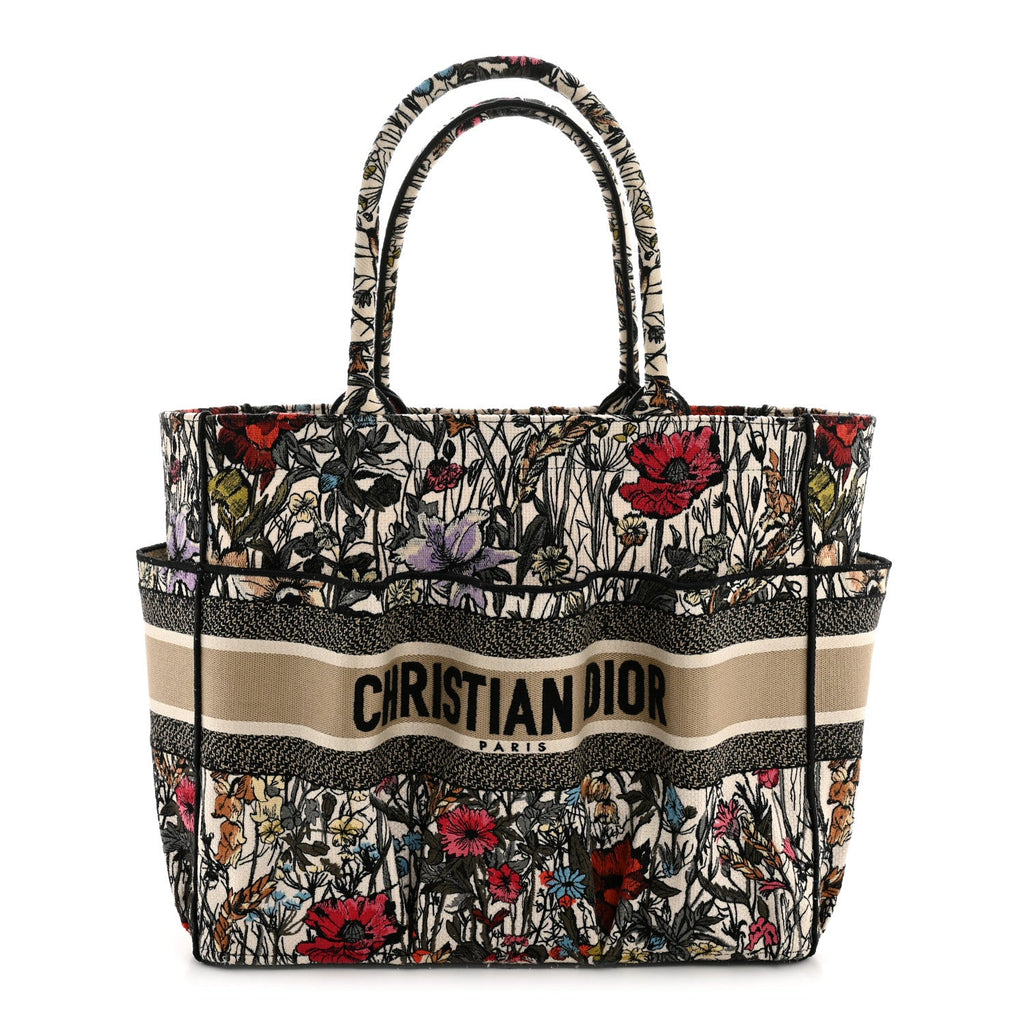 Canvas Embroidered Mille Fleurs Catherine Tote Multicolor