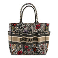 Canvas Embroidered Mille Fleurs Catherine Tote Multicolor