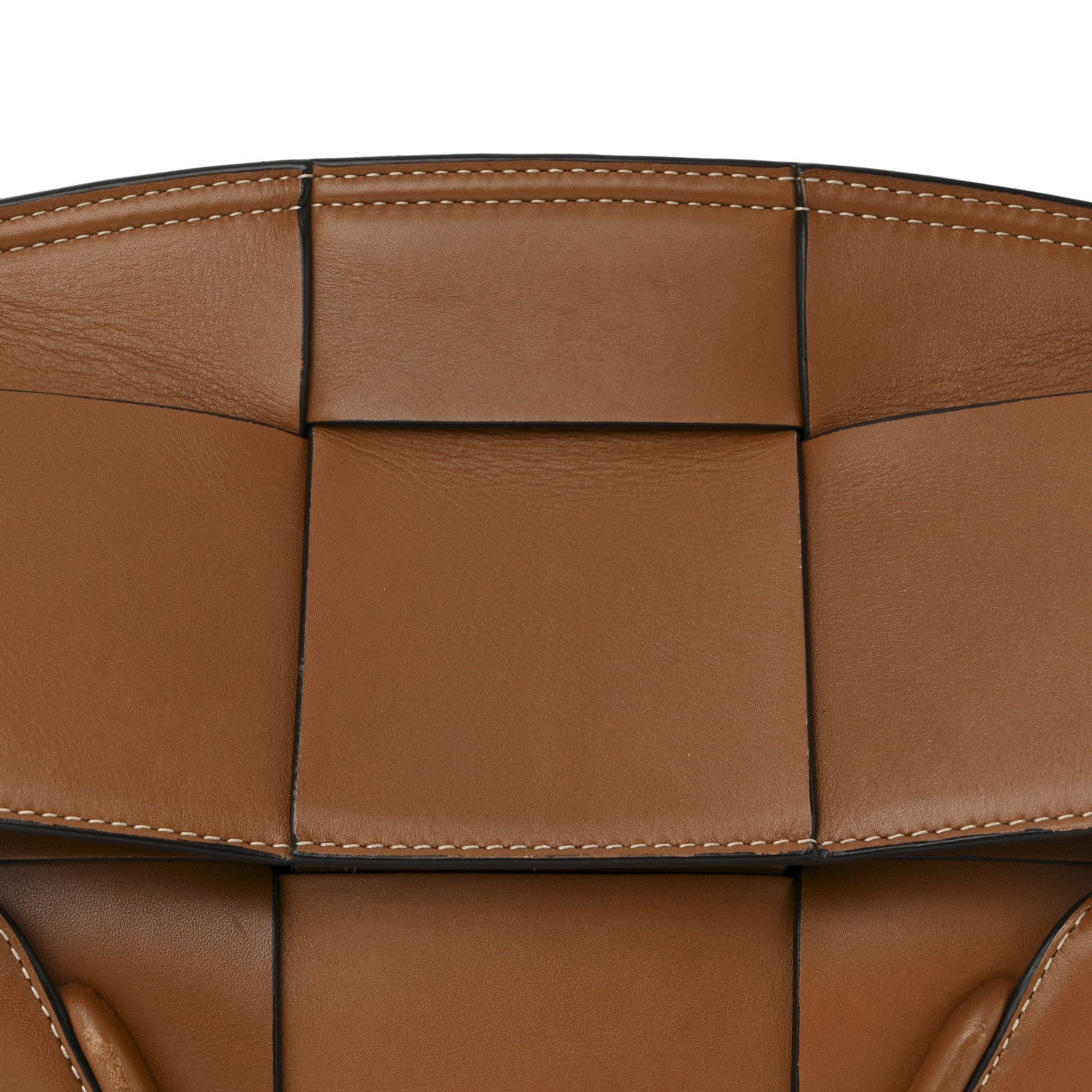 French Calfskin Maxi Intrecciato Small Arco Wood
