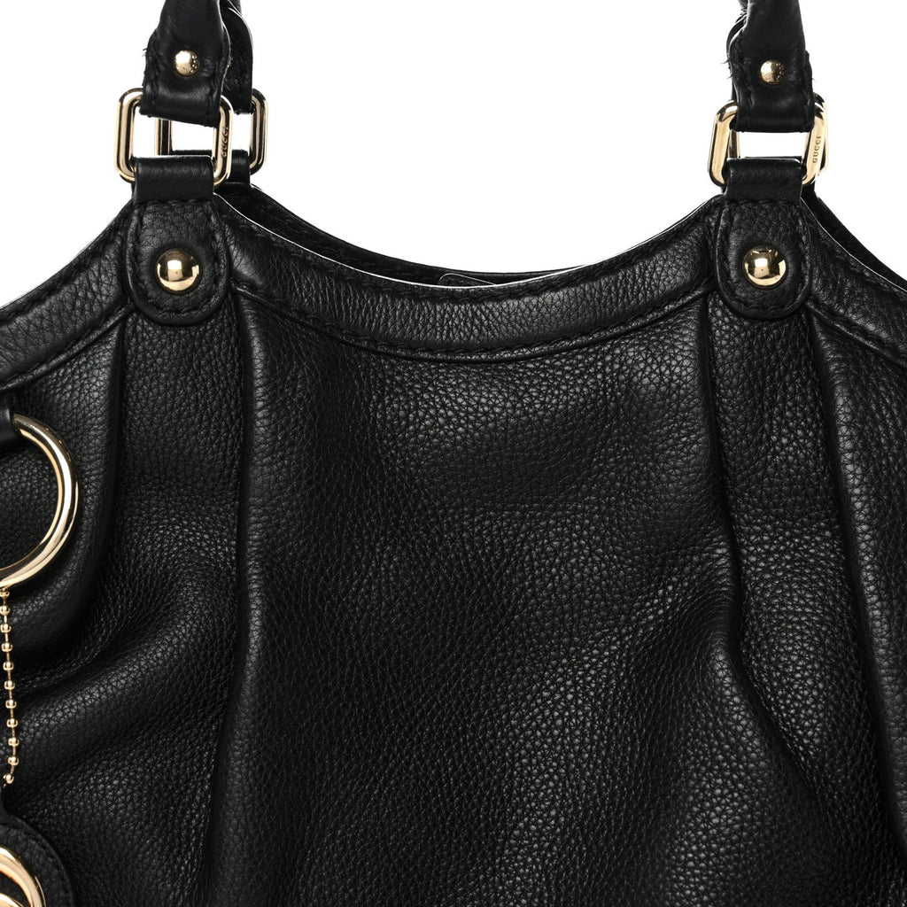 Calfskin Medium Sukey Tote  Black