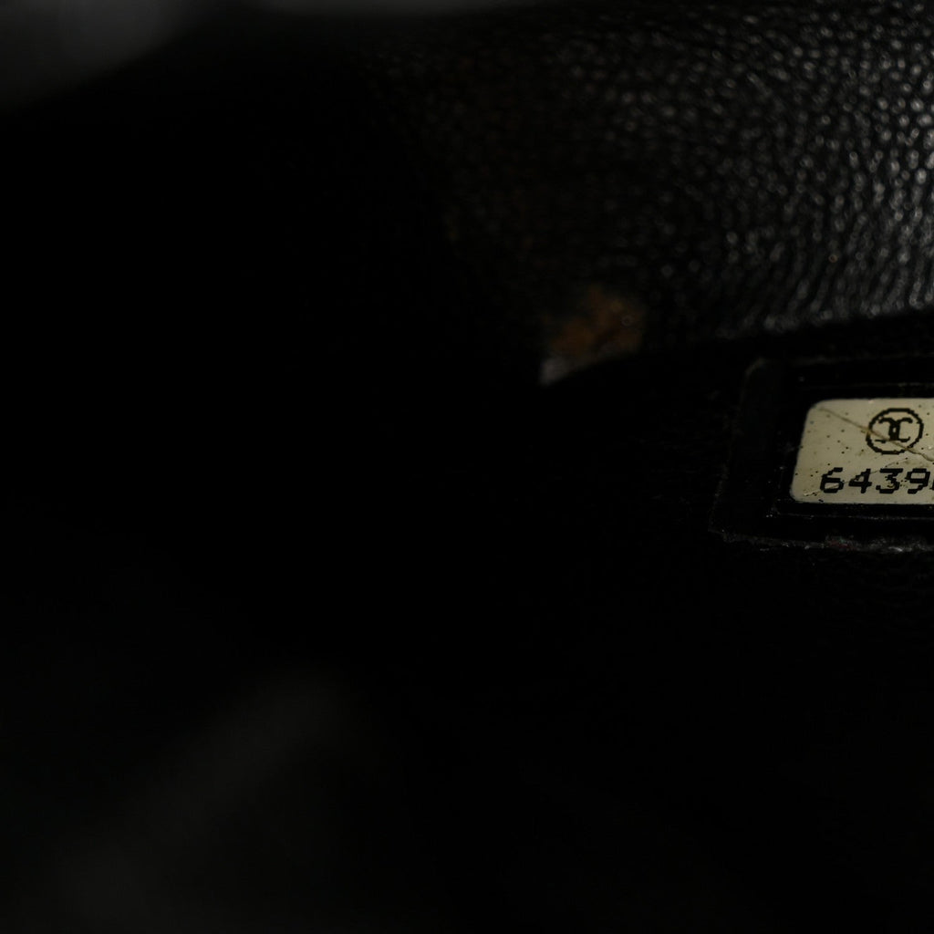 Patent Quilted East West Chocolate Bar Flap Black
