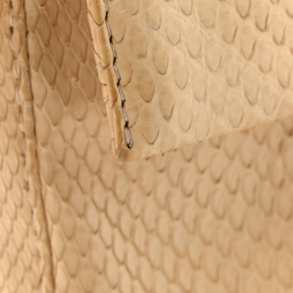 Snakeskin Baguette Light Beige
