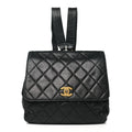 Caviar Quilted Backpack Black