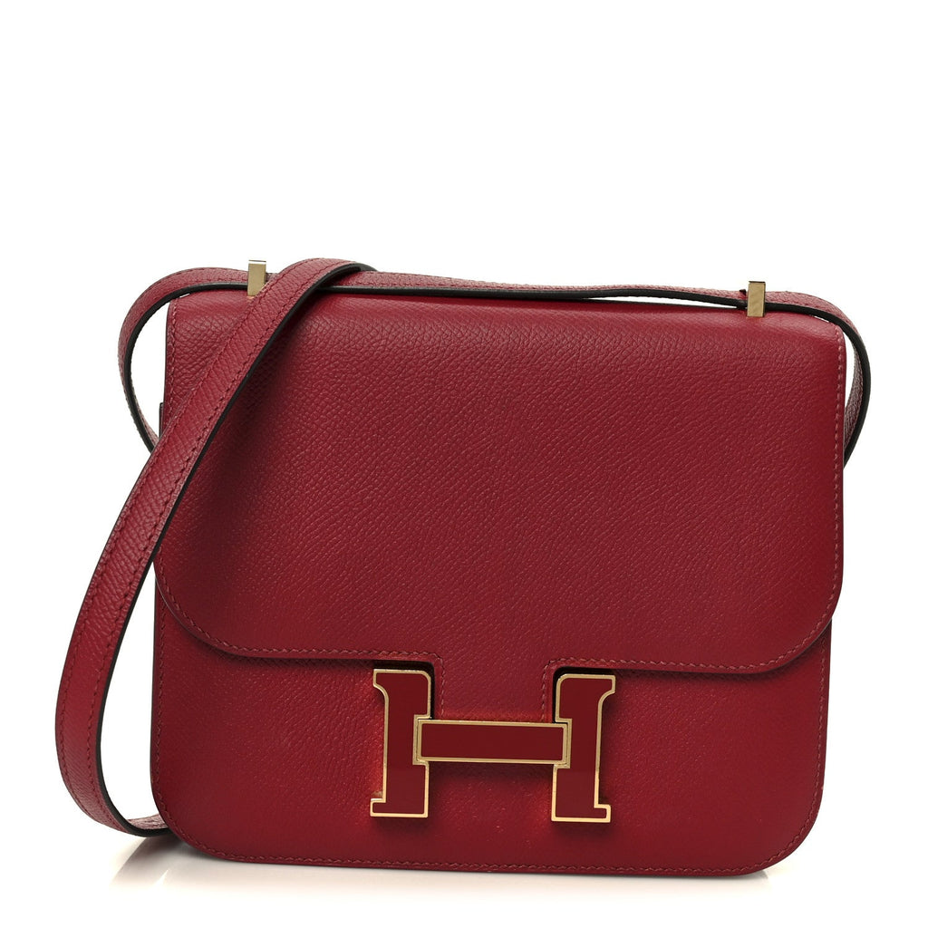 Epsom Enamel Constance 18 Rouge Grenat