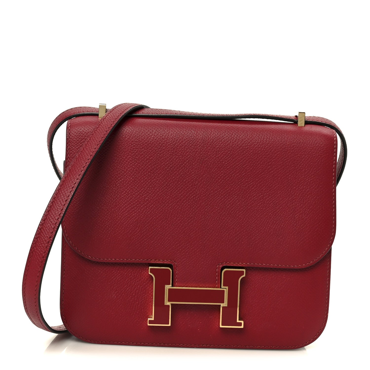 Epsom Enamel Constance 18 Rouge Grenat