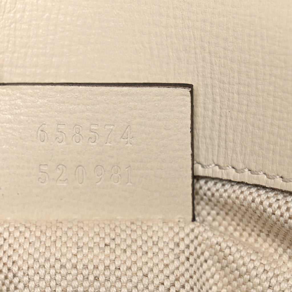 Azalea Calfskin Web Mini Horsebit 1955 Shoulder Bag Mystic White