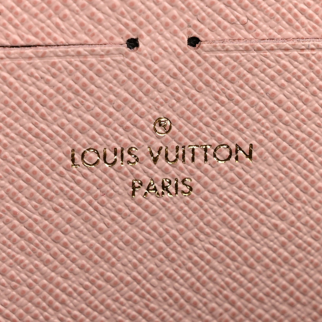 Monogram Clemence Wallet Rose Ballerine
