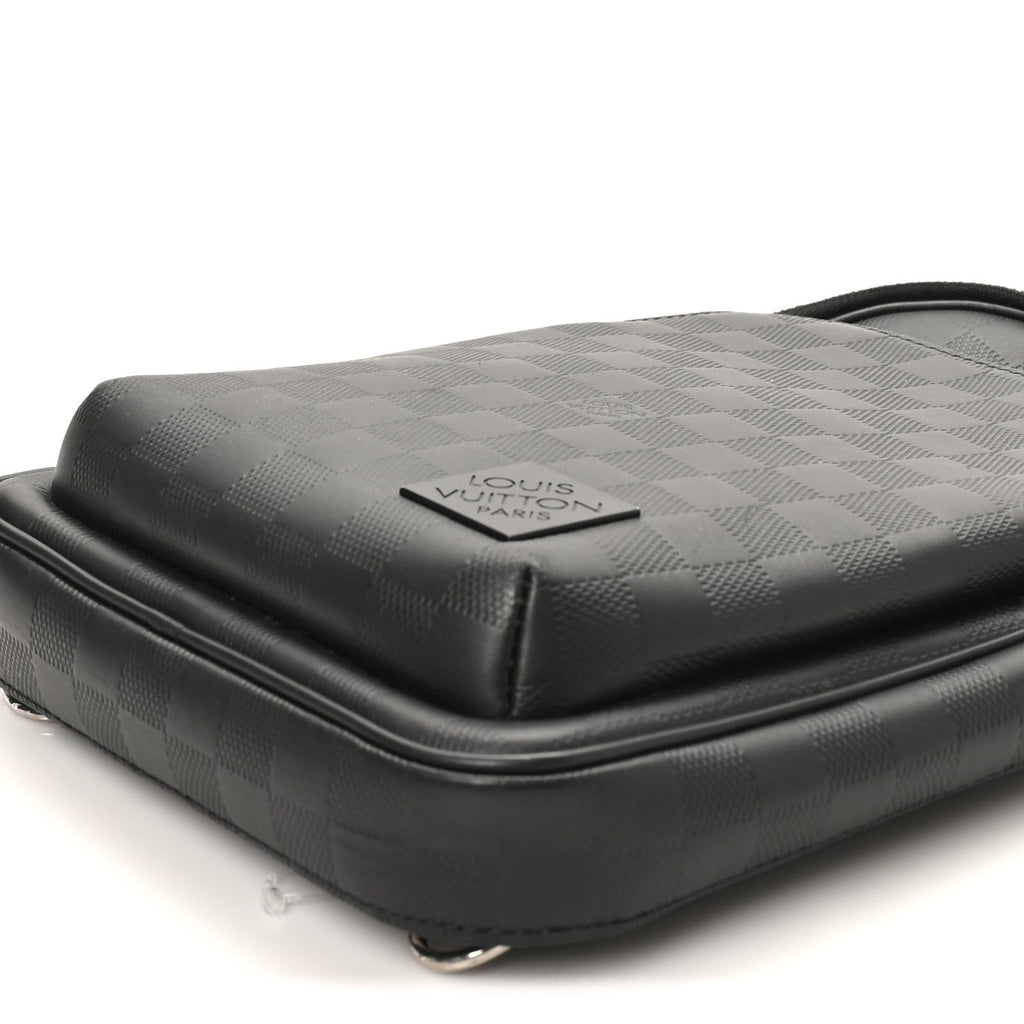 Damier Infini Avenue Sling Bag NM Onyx