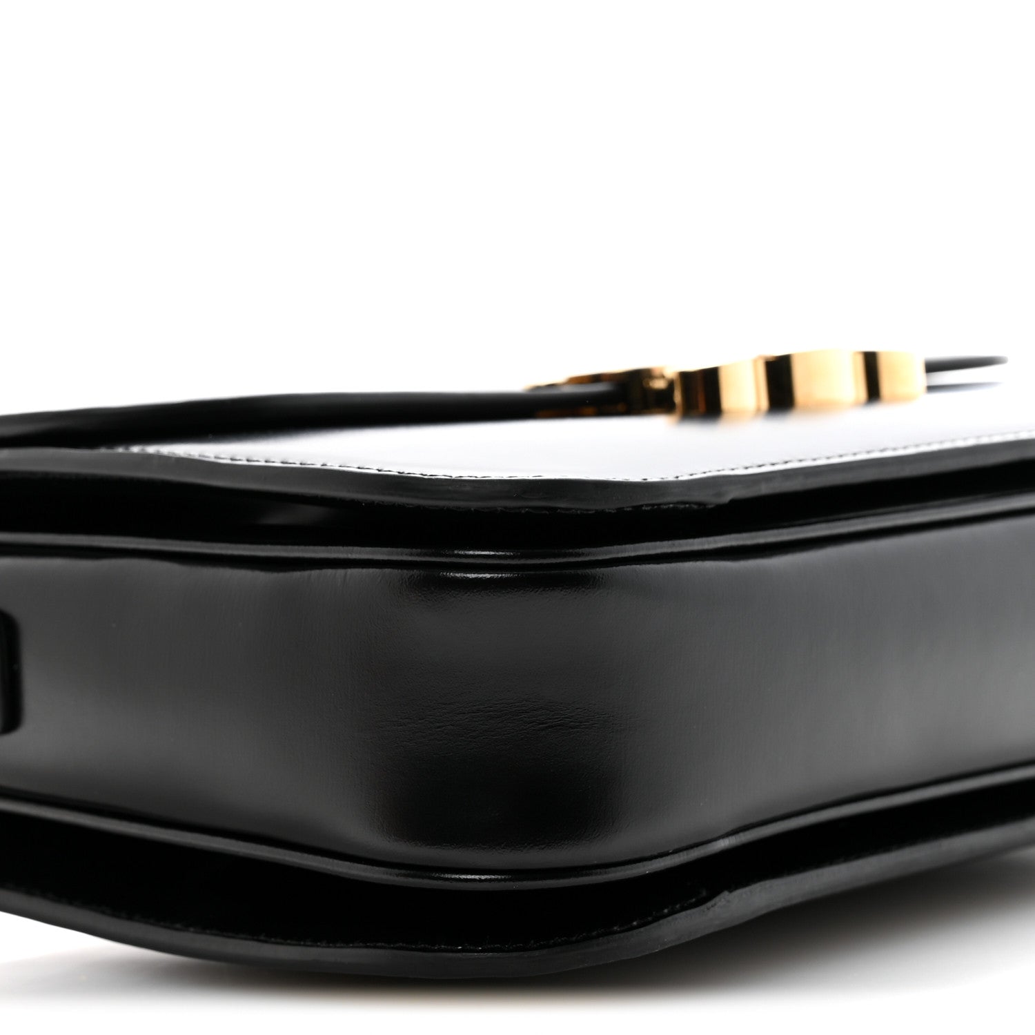 Shiny Calfskin Medium Triomphe Black