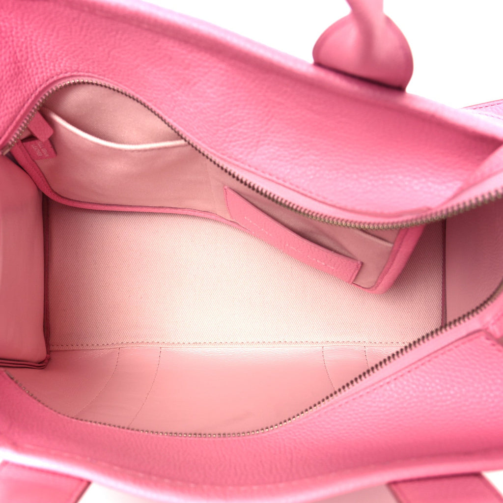 Grained Calfskin Medium The Tote Bag Fluro Candy Pink