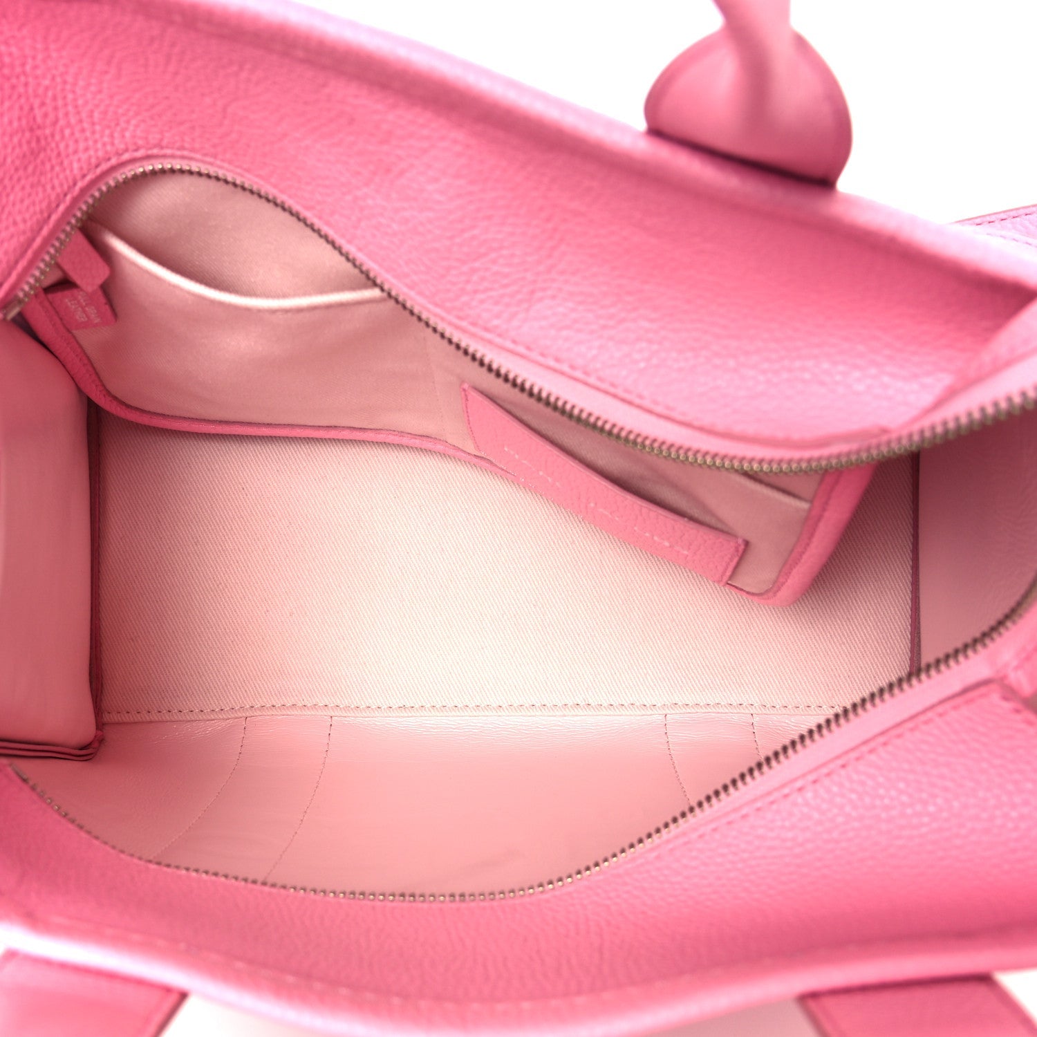 Grained Calfskin Medium The Tote Bag Fluro Candy Pink