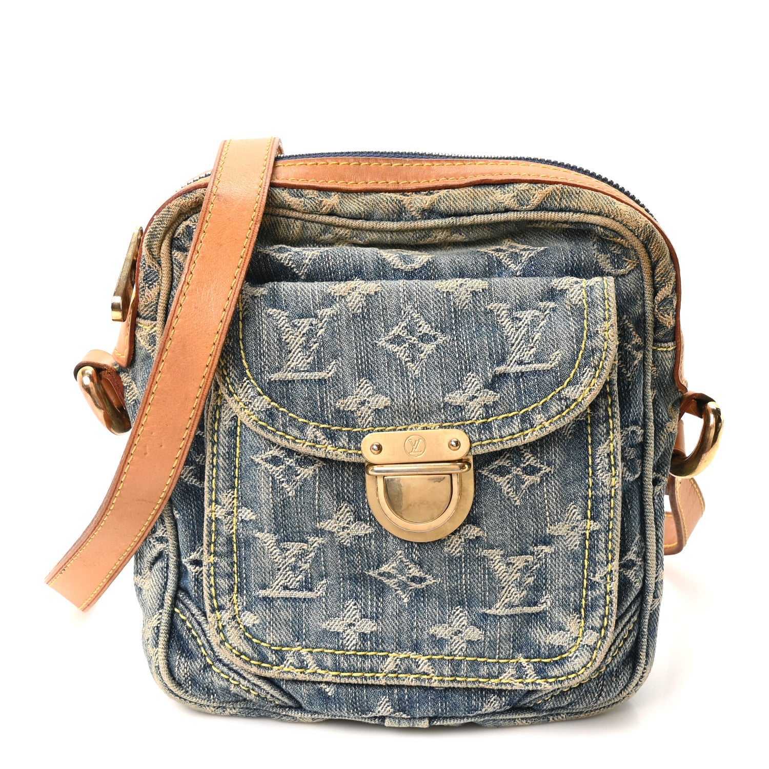 Denim Camera Bag Blue