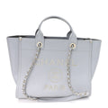 Caviar Studded Small Deauville Tote Grey