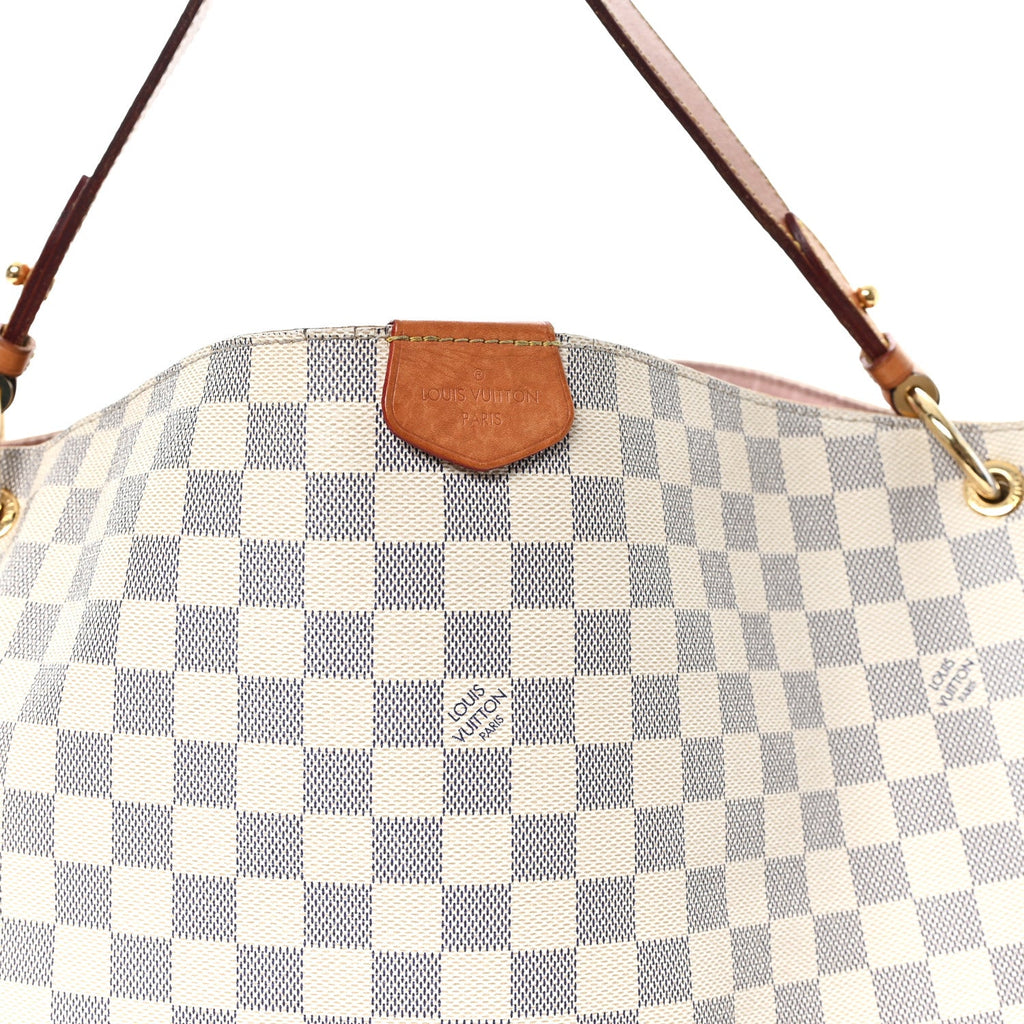 Damier Azur Graceful MM Rose Ballerine