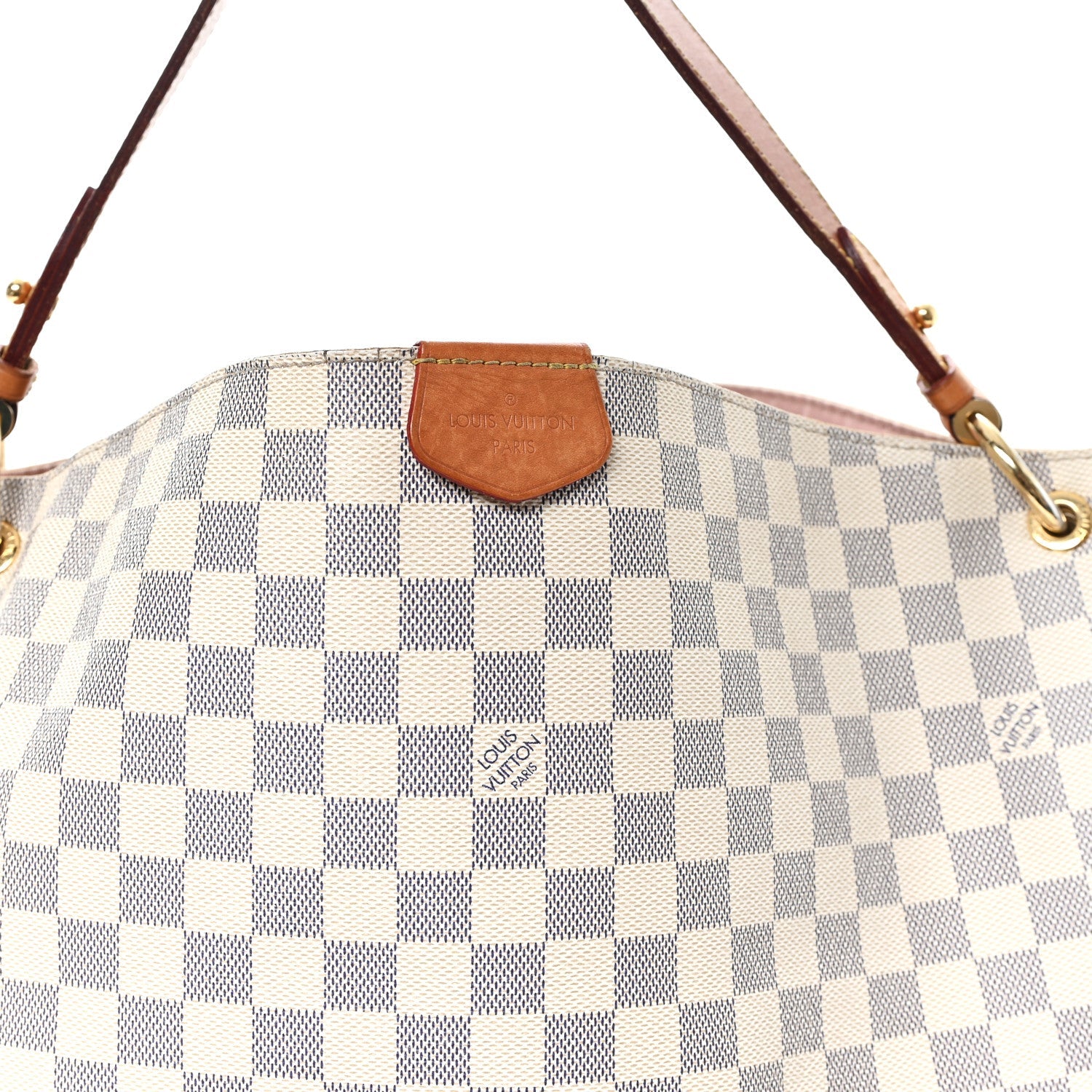 Damier Azur Graceful MM Rose Ballerine