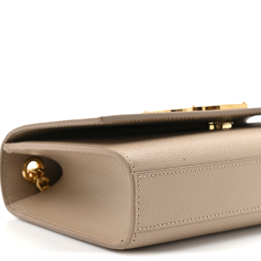 Grain De Poudre Small Monogram Kate Satchel Dark Beige