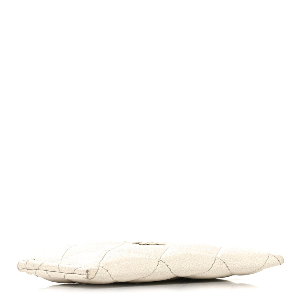 Caviar Quilted  Holder White